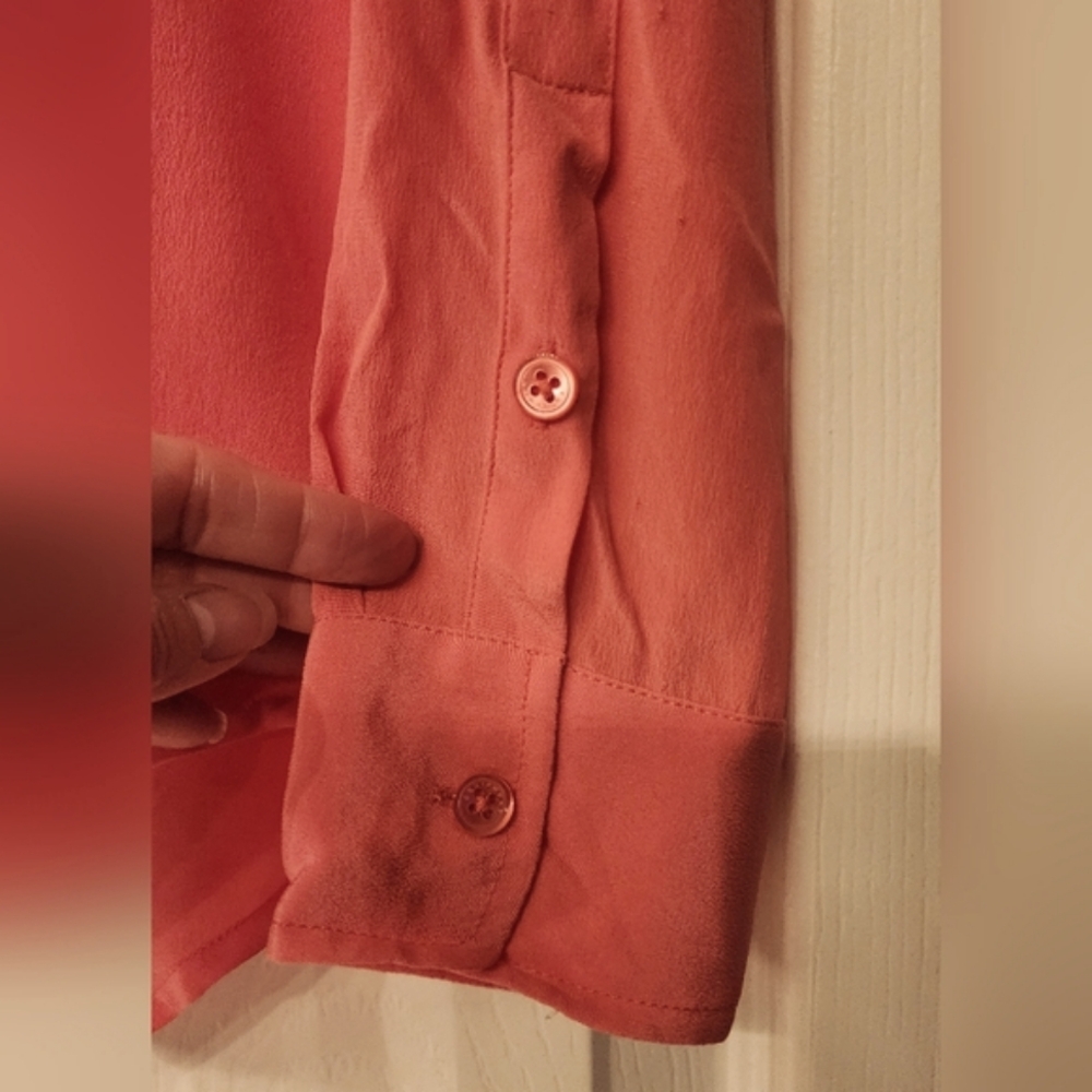Equipment Femme silk blouse in pink size Small - Picture 6 of 6